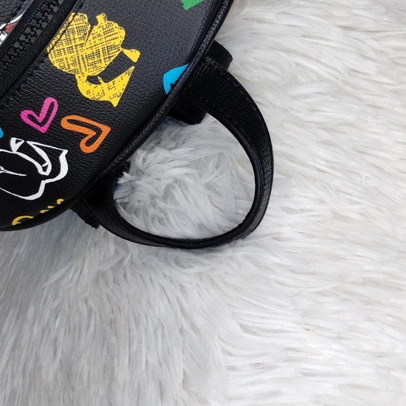 Karl Lagerfeld Black Neon Nights Backpack - Picture 6 of 9